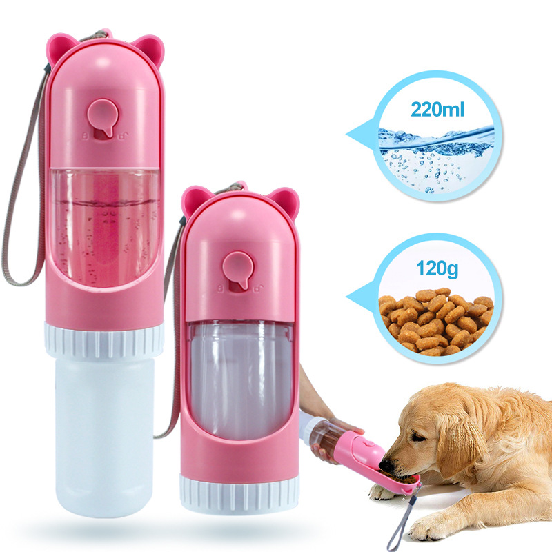 Cupido Hidratación y Alimentación Portátil para Mascotas de Exterior, Dispensador de Agua y Comida Dual para Perros y Otros Animales — imagen 3
