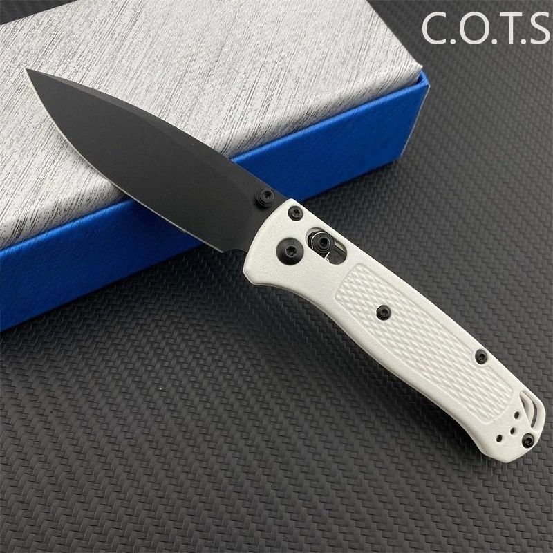BM 533-3 MINI Bugout Nylon Wave Fibre Handle Axis Lock Folding Outdoor Self Defense Pocket Knife EDC Camping Hunting Tools — image 1