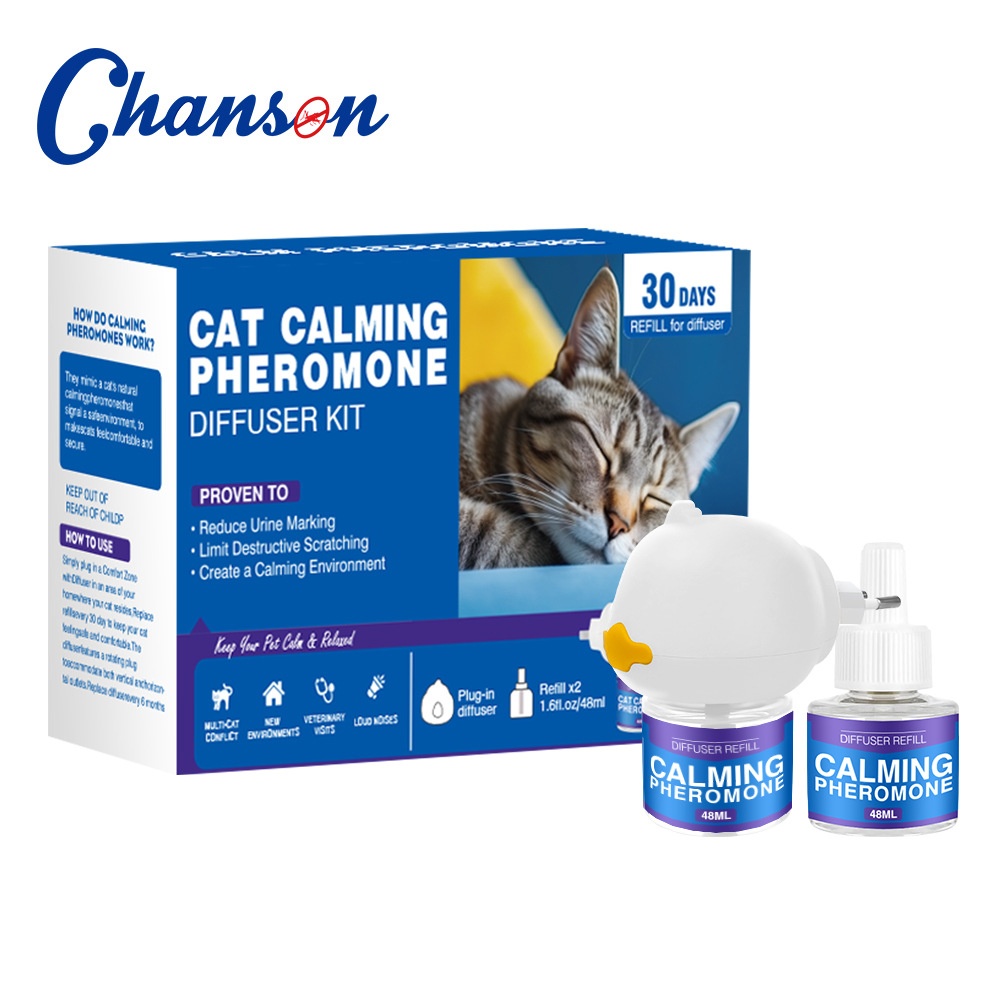 Cat Calming Pheromone Spray Pet Pheromone Mood Soother Anti-Stress Electric Heating Set — image 4