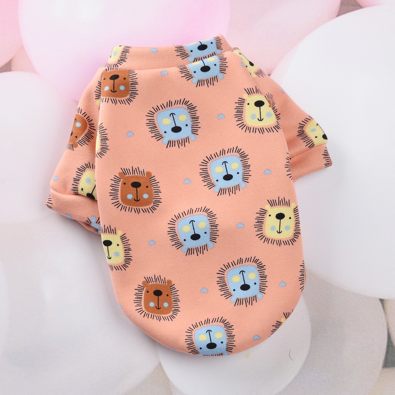Pet Dog Costume Cute Animal Printed Pet Coat Cotton Soft Pullover Dog Shirt Jacket Sweatshirt Cat Sweater Pets Clothing Outfit — image 12