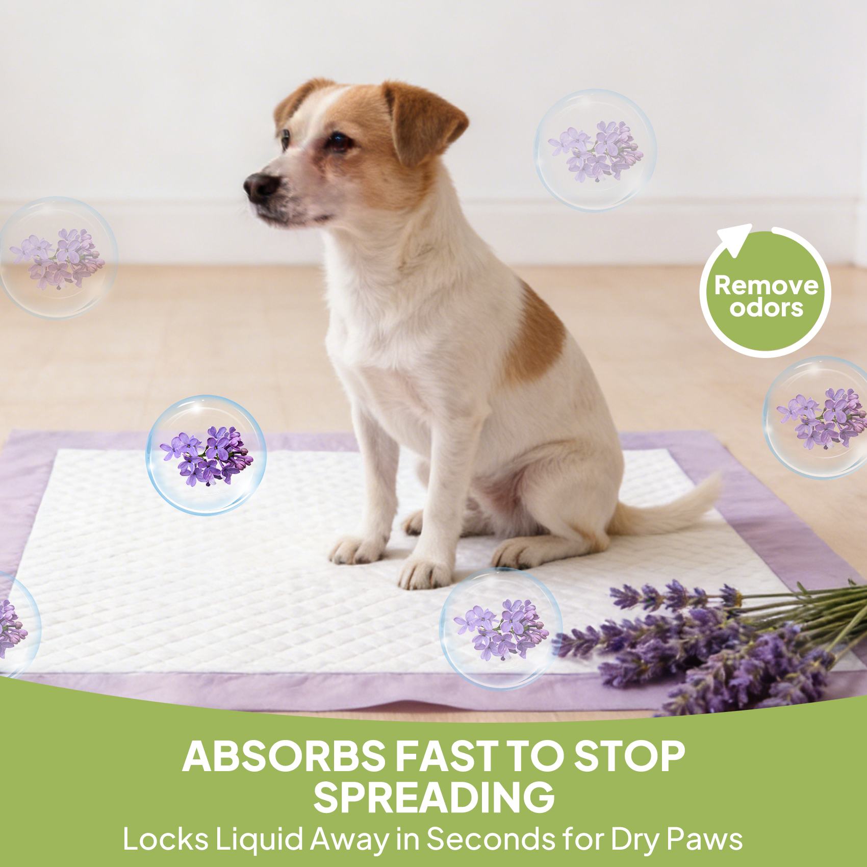 Pizas de Entrenamiento para Mascotas con Olor a Lavanda, No Reutilizables — imagen 10