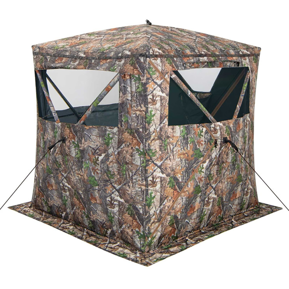 Escondite de Caza Portátil para 2-3 Personas, Carpa Emergente para el Suelo con Bolsa de Transporte y Bolsillo de Almacenamiento — imagen 4