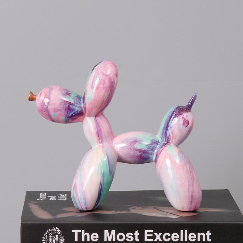 Fluid Balloon Dog Resin Decoration Creative Living Room Home Crafts Desktop Decoration — image 6
