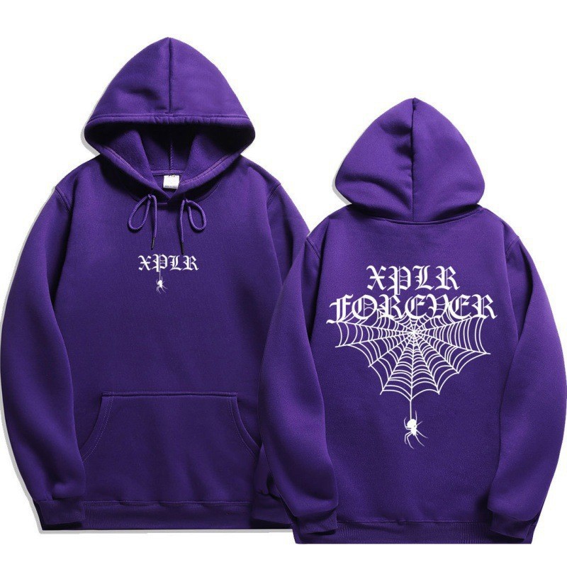 Sam and Colby XPLR Unisex Hoodie Sweatshirt with Spider Web Print — image 17