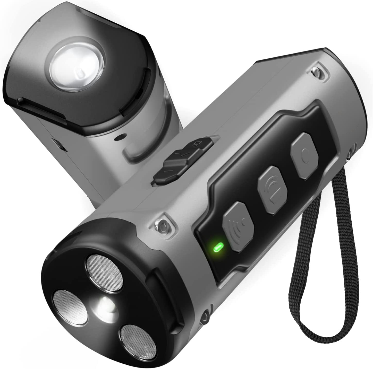 Ultrasonic Three-Head Sound Dog Repellent with Flashlight, Anti-Barking Device — image 9