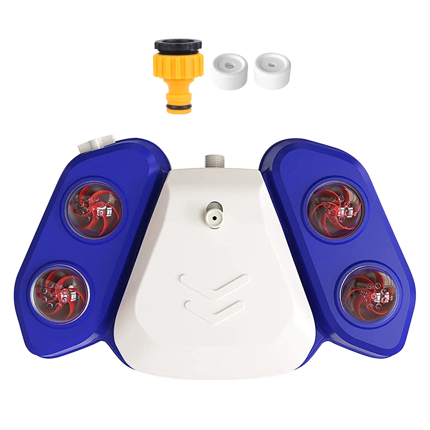 Blue-Yellow Color Options - 1Pc Dog Water Fountain Multifunctional Automatic Pet Water Dispenser Outdoor Step-on Activated Sprinkler For Drinking Shower Fun — image 15
