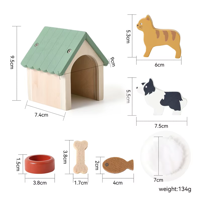 Accesorios de Juego para Mascotas - Conjunto de Accesorios para Casitas de Muñecas — imagen 6