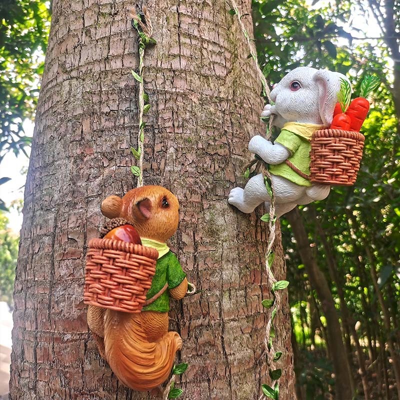 Cute Squirrel Rope Climbing Pendant with Resin Decoration — image 2