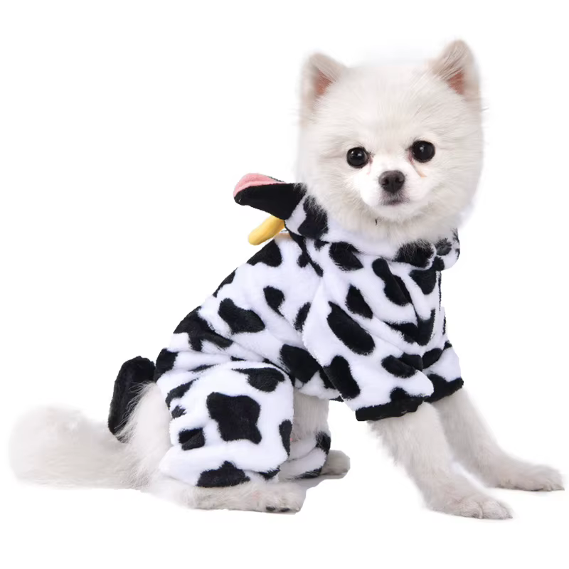 Pet Dog Clothes Soft Warm Fleece Dogs Jumpsuits Pet Clothing for Small Dogs Puppy Cats Clothes Chihuahua Yorkshire Costume Coat — image 3