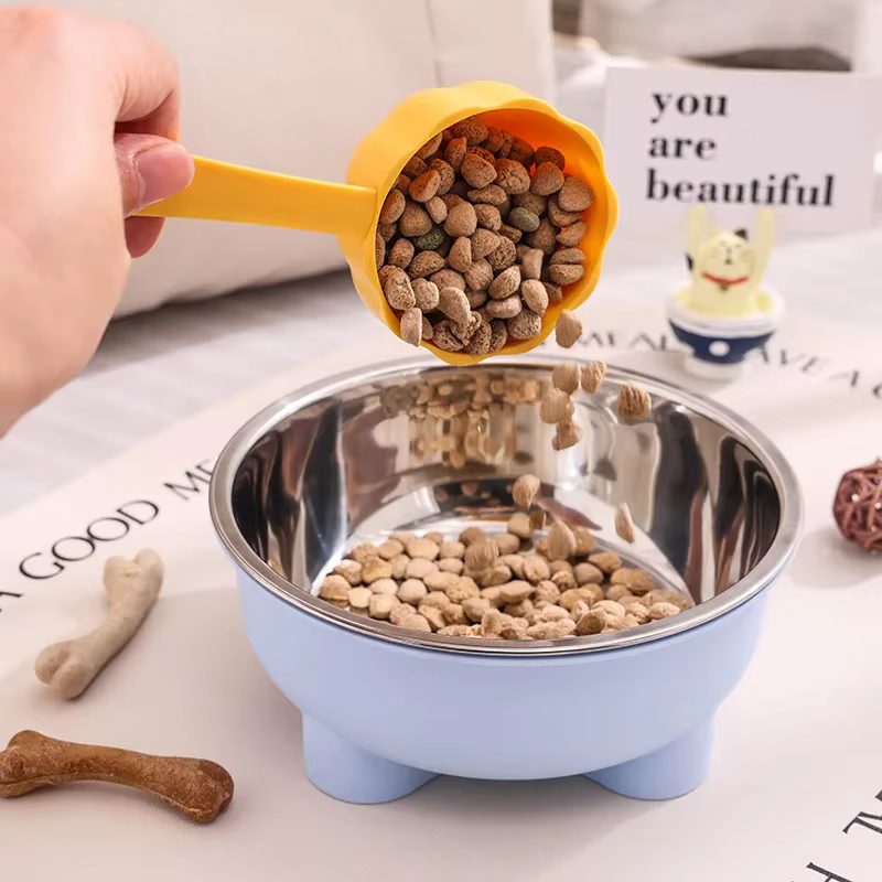 Tazón de Acero Inoxidable Para Mascotas de 600ml, 1/4 Piezas: Desmontable, Fácil de Limpiar, Plato Para Perro y Gato con Base Antideslizante Para Mayor Seguridad — imagen 3