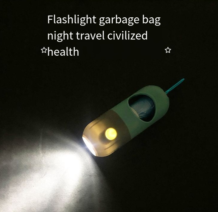 Multi functional LED with light pet garbage bag cat and dog dispenser toilet bag pill cleaning product — image 10