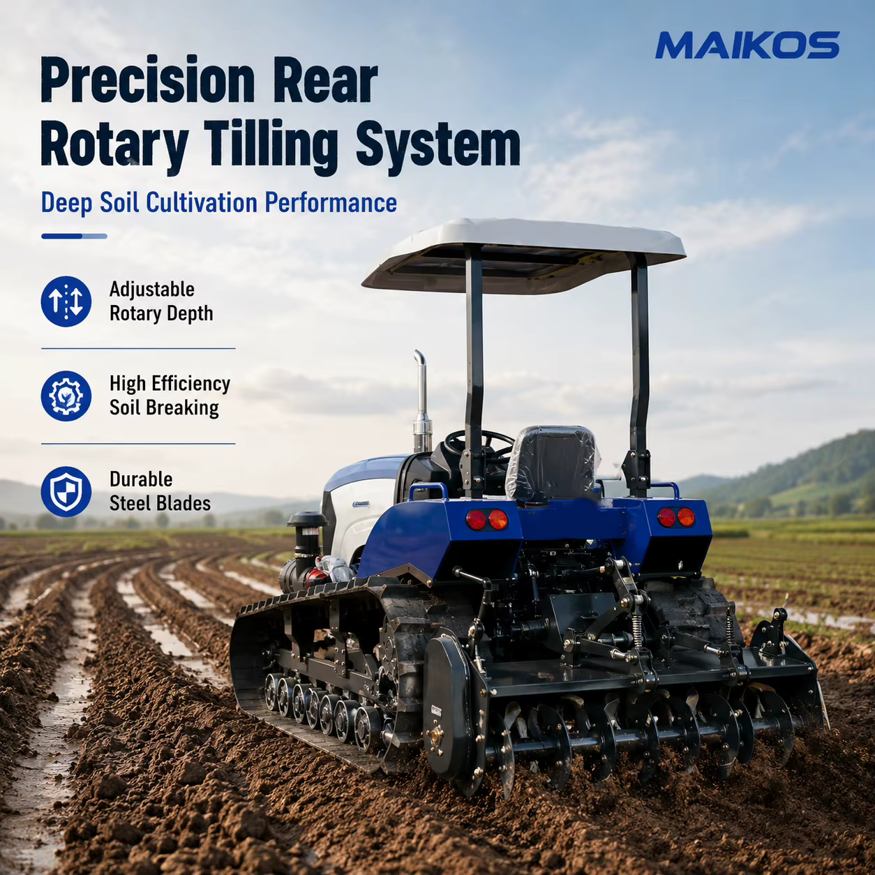 Maquinaria de Rotación Multiespecífica Personalizada para Cultivo de Arroz Seco y Huerta con Tractor de Arrastre Adaptado — imagen 2