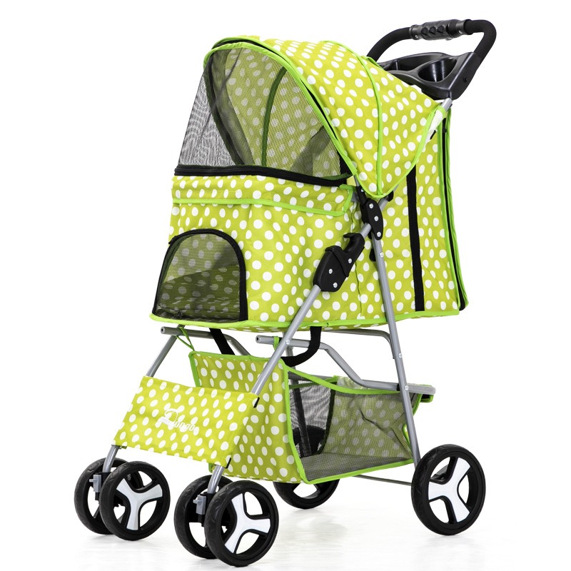 Portable Folding Pet Cart, Cat, Dog, Four Wheel Cart, Pet Out Cart, Teddy Cart, Cat Cart — image 16