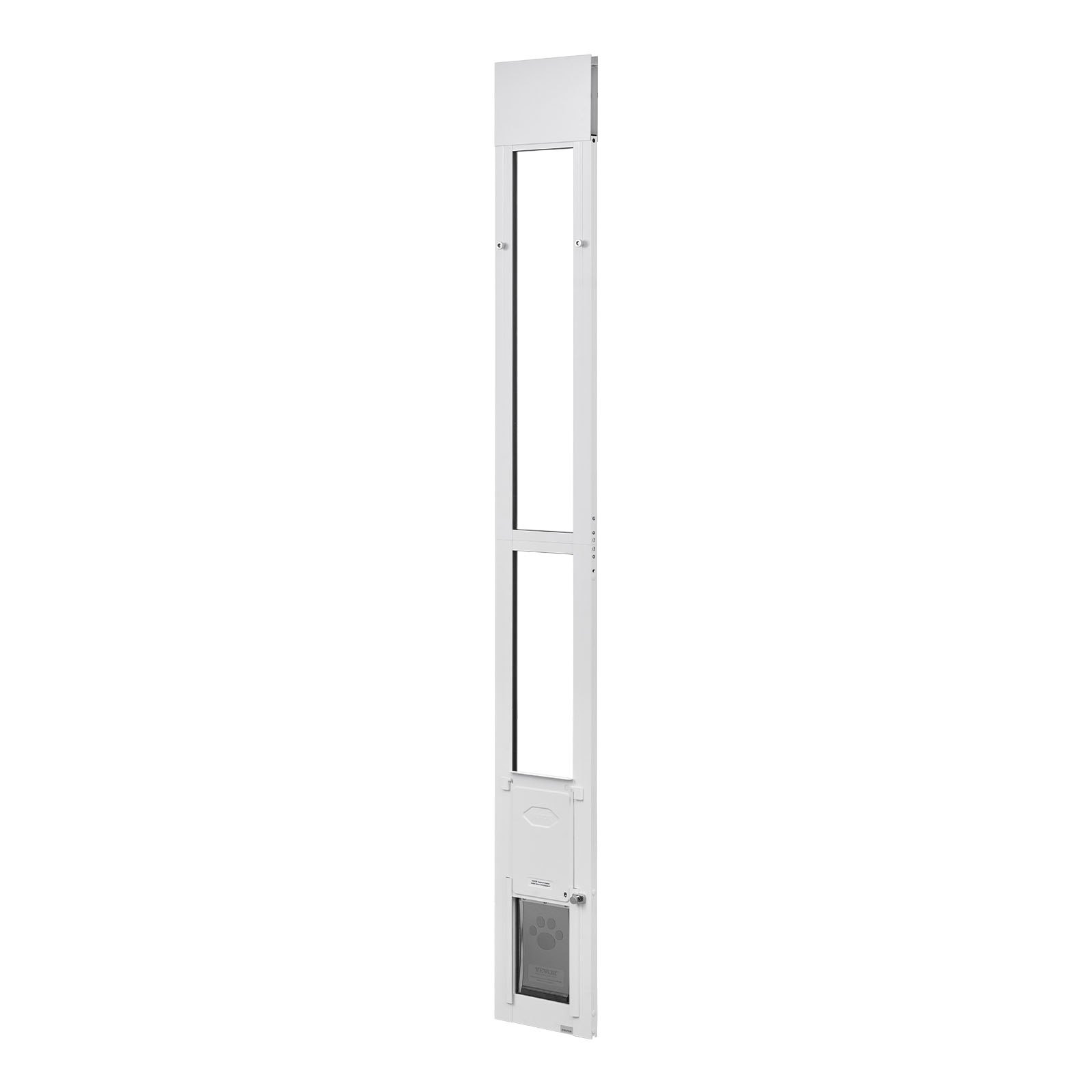 Puerta para Perros de Acceso a Puertas de Vidrio Sliding, Altura Ajustable 75-80 cm, Estructura de Aluminio con Ala y Bisagra Rotativa, Diseño de Cerradura, Para Pequeños Canes, Ventanas para Mascotas de Apartamentos — imagen 1