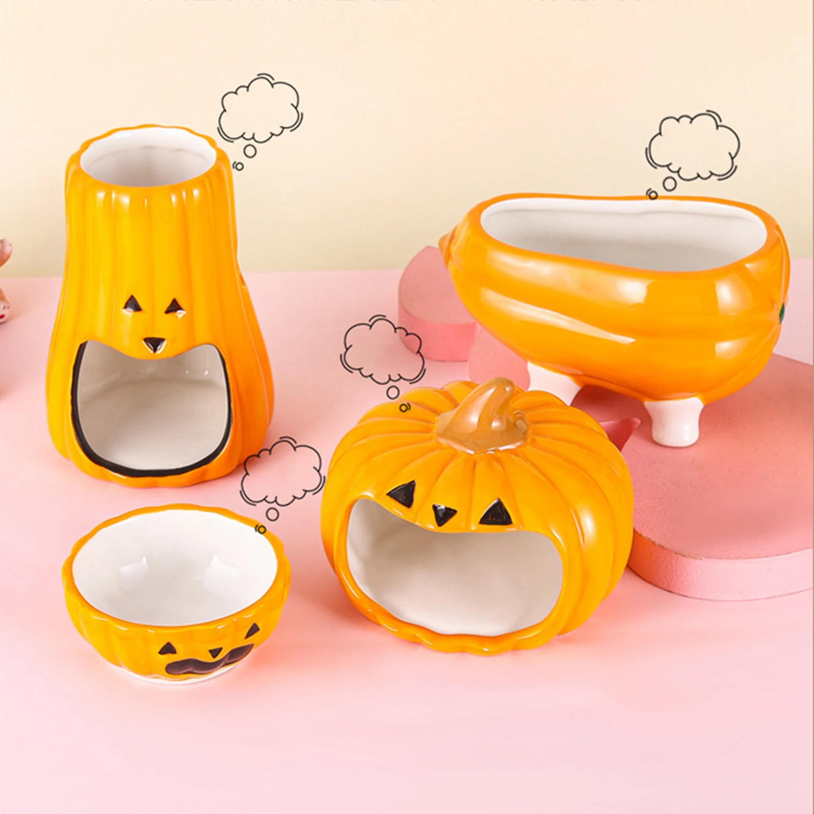 Ceramic Gerbil Chinchilla Rat Accessories Cute Landscaping Habitats Decor for Dwarf Hamster Gerbils Small Animals Rats Mouse — image 1