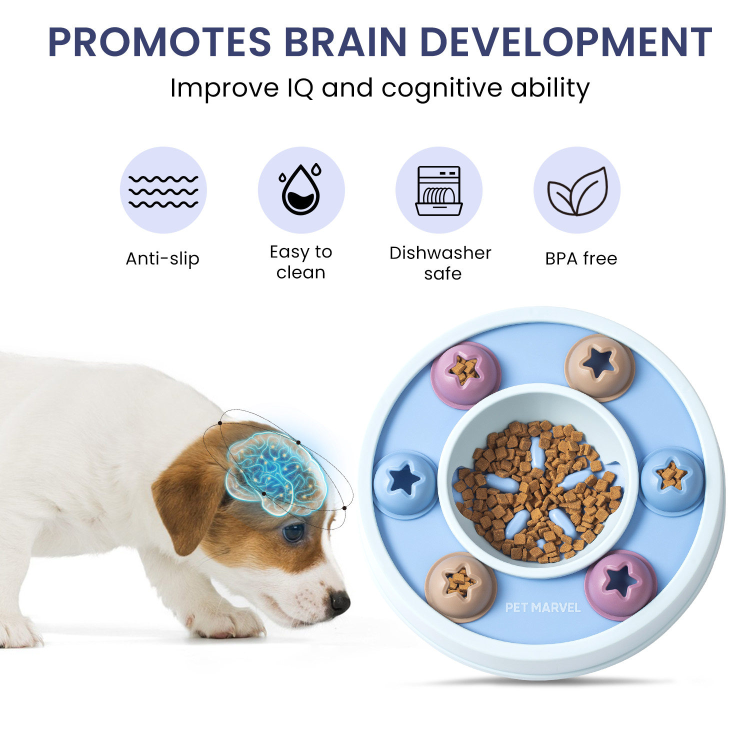 Juguete de Rompecabezas Interactivo PETMARVEL para Perros, Niveles 1-3 — imagen 12