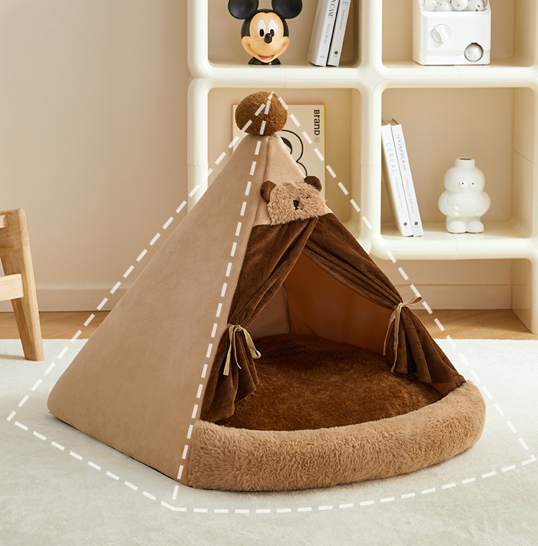 Tienda para Mascotas Todo el Año, para Perros Pequeños y Medianos, Tipo Cerrada, Brinda Calidez y Seguridad para Bichón Frisé en Invierno — imagen 6