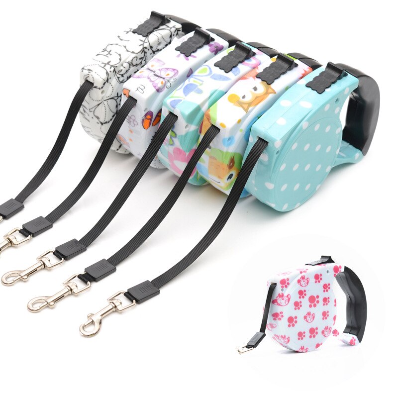 Lazo automático retraible para perros, cadena de paseo, suministros para perros pequeños y medianos, 5 metros — imagen 3