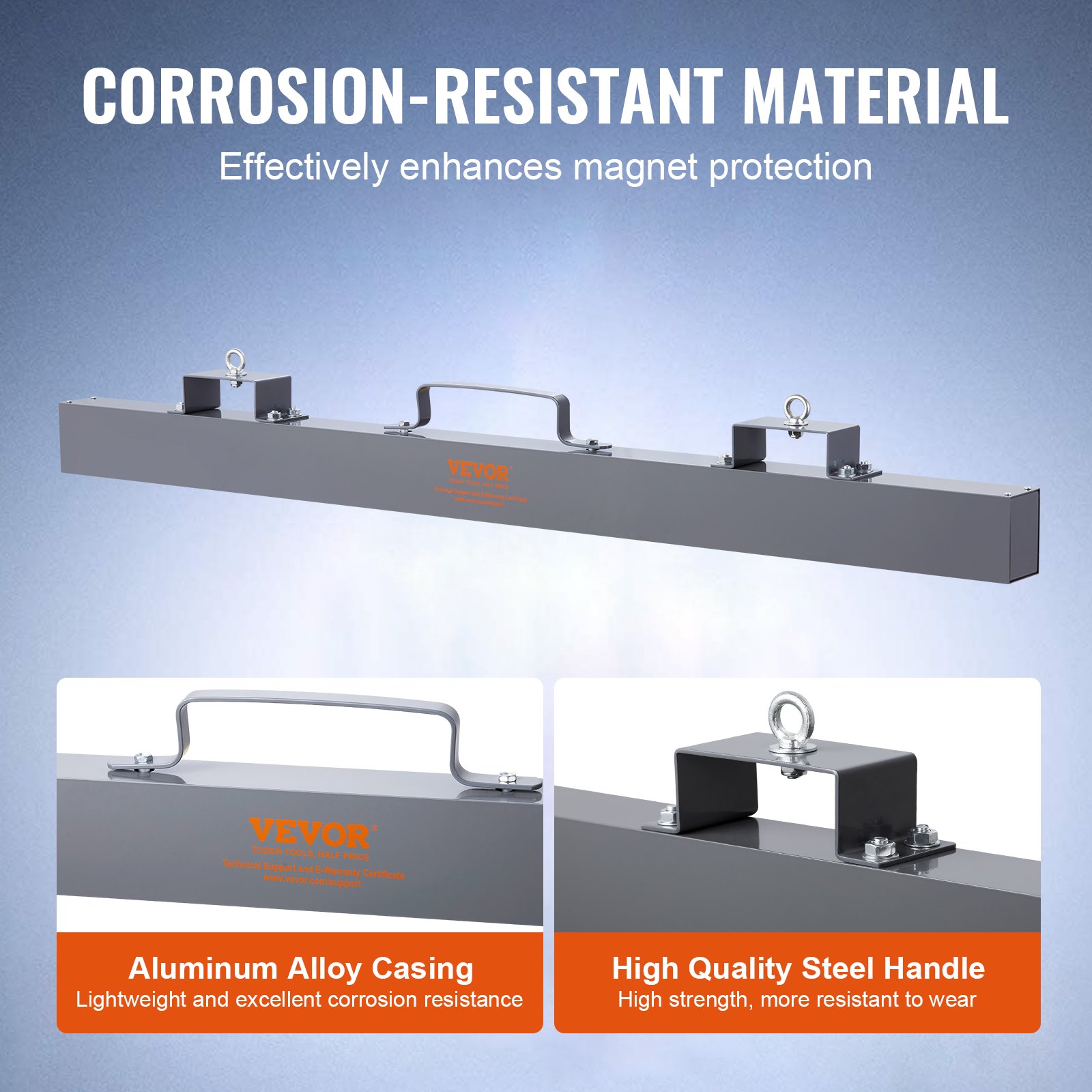 Herramienta de Recogida Magnética Suspendida, Pala Magnética para Forklift, Material de Acero Industrial, Accesorios de Caza para Recoger Clavos, Tornillos y Metales — imagen 4