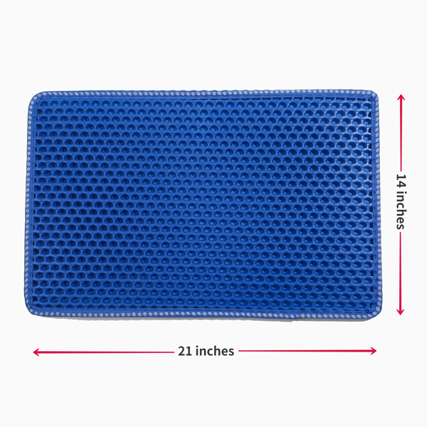 Double-layer Rice Cat Litter Mat — image 3