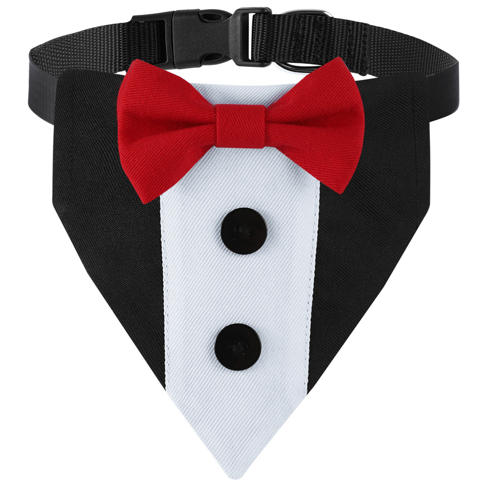 Manta triangular para perros con asido de saliva grande manta de cuello ajustable — imagen 4