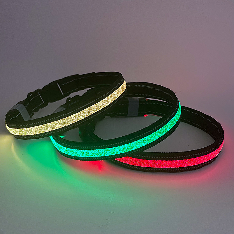 LED Pet Luminous Cat And Dog Collar USB Charging Phone APP Application Control — image 4