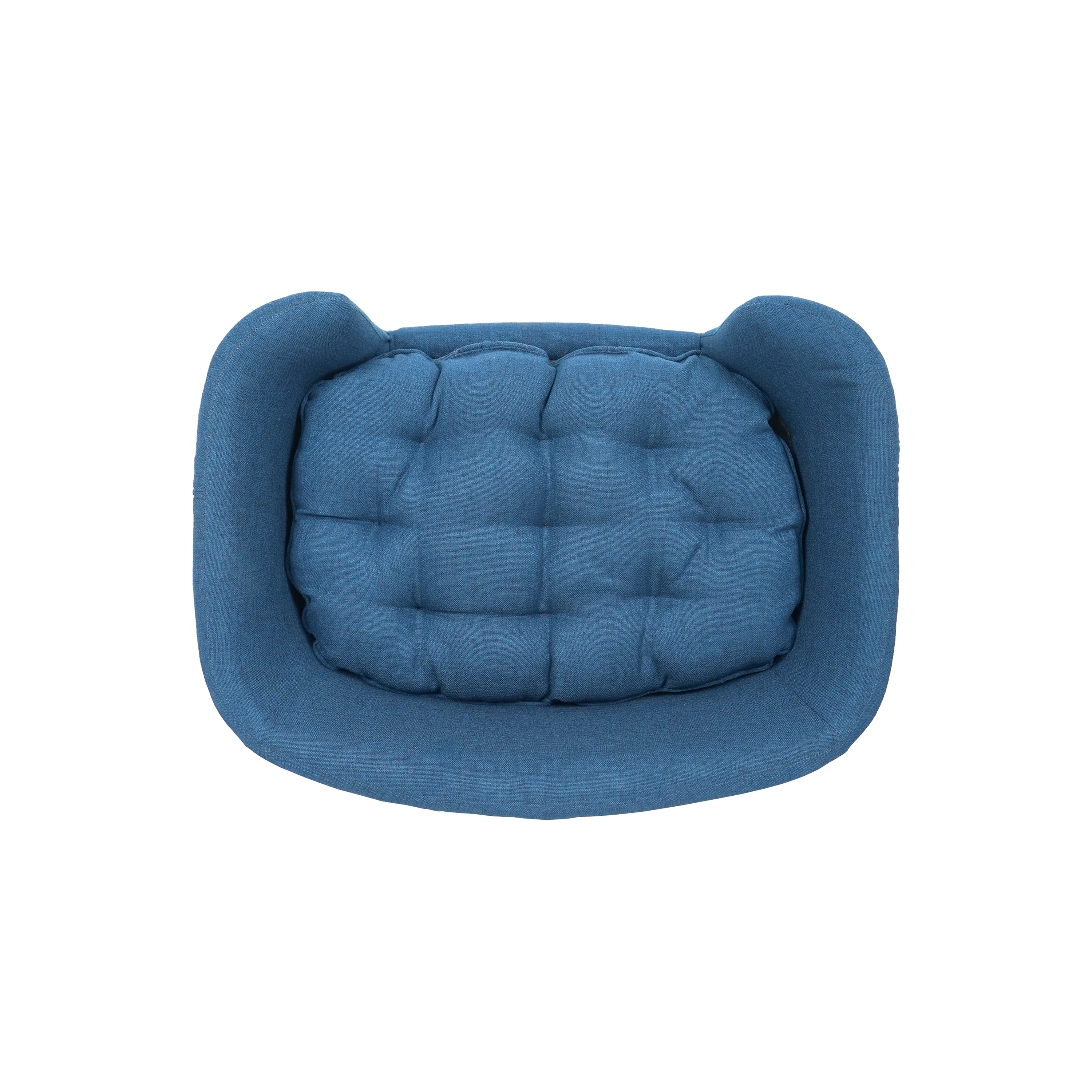 Cama para Perros Elevada con Soporte de Madera de Caucho y Espuma, Azul Marino, Fácil Montaje — imagen 9