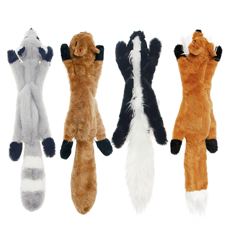 Pet Supplies Dog Simulation Animal Leather Shell Toy 45cm Pet Sound Plush Toy — image 1