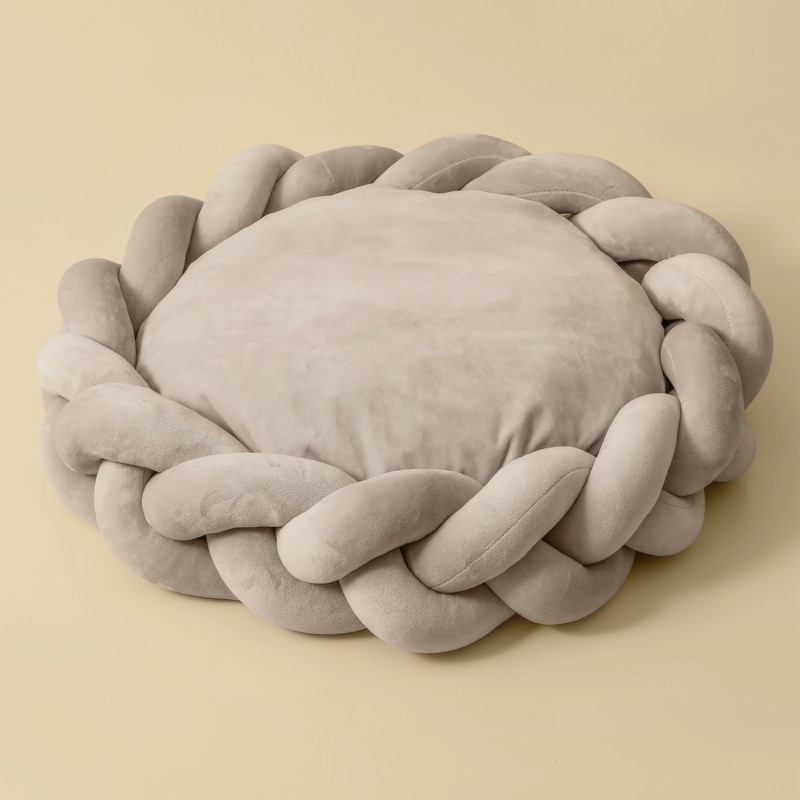 Pet kennel Fried Dough Twists dog kennel filling yarn cat kennel round universal mat detachable cat kennel dog kennel — image 8