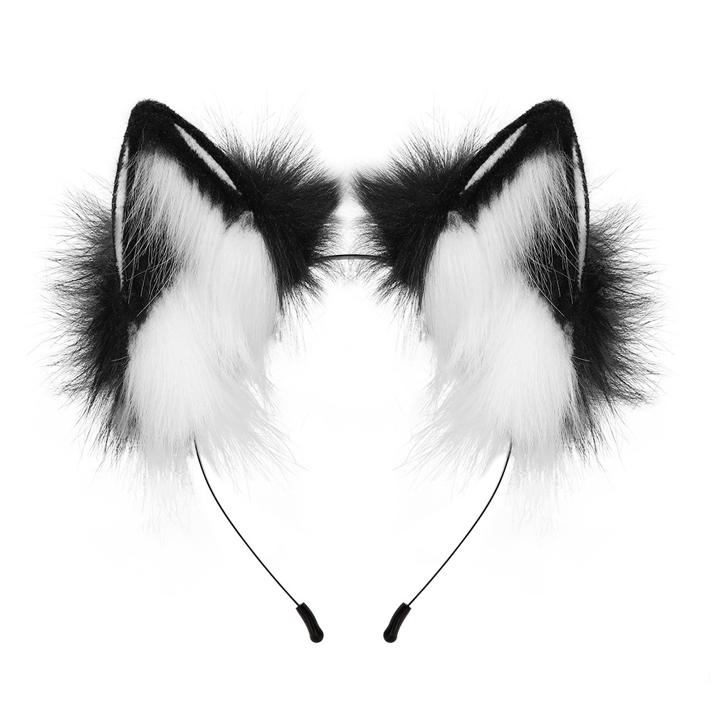Accesorio de orejas ajustables para cosplay de zorro o lobo Halloween — imagen 3