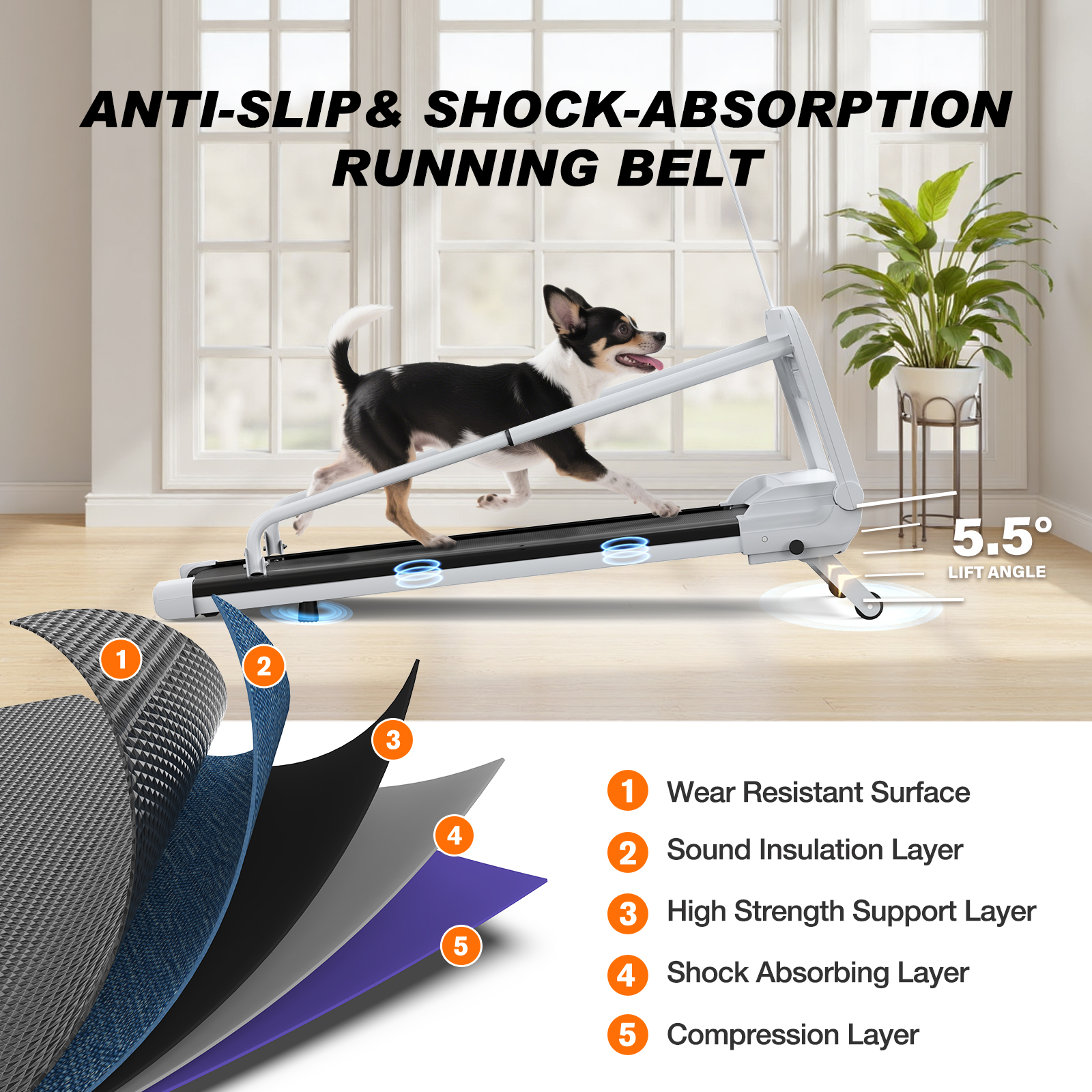 New Quiet Smart Pet Treadmill, Adjustable Speed, Perfect For Small Medium Dogs — image 7