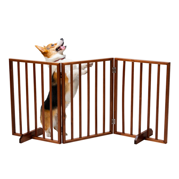 Reja para Mascotas Plegable Marrón, Paquete de 3 — imagen 8
