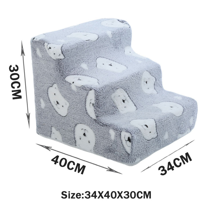 Bone-shaped pet stairs/ramp for dogs (placed beside sofa/bed) to protect joint safety, especially suitable for elderly dogs — image 7