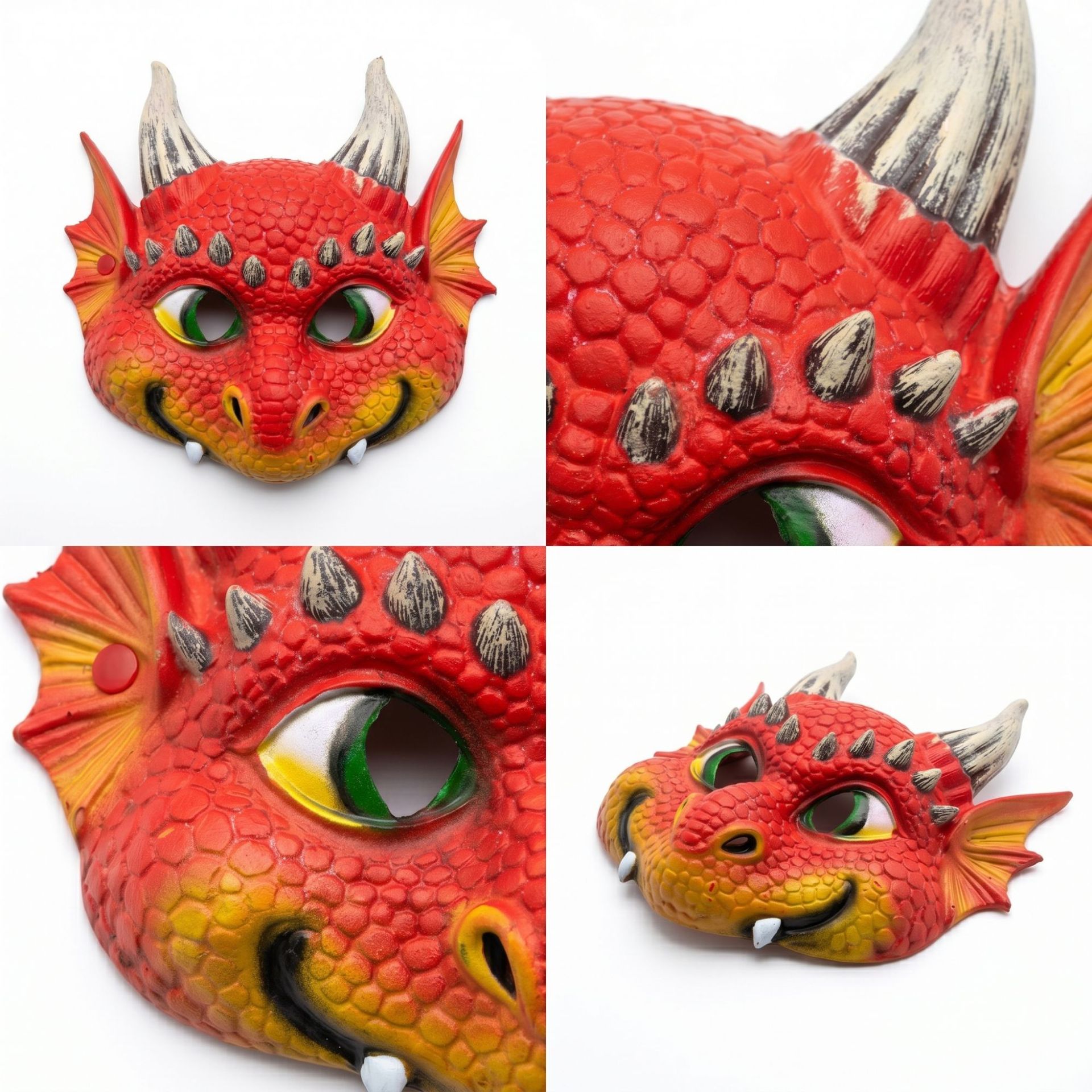 Máscara de Dragón de Halloween Máscara de Bebé Dragón Máscara de Animal PU Espuma Propósito Carnaval Mardi Gras — imagen 6
