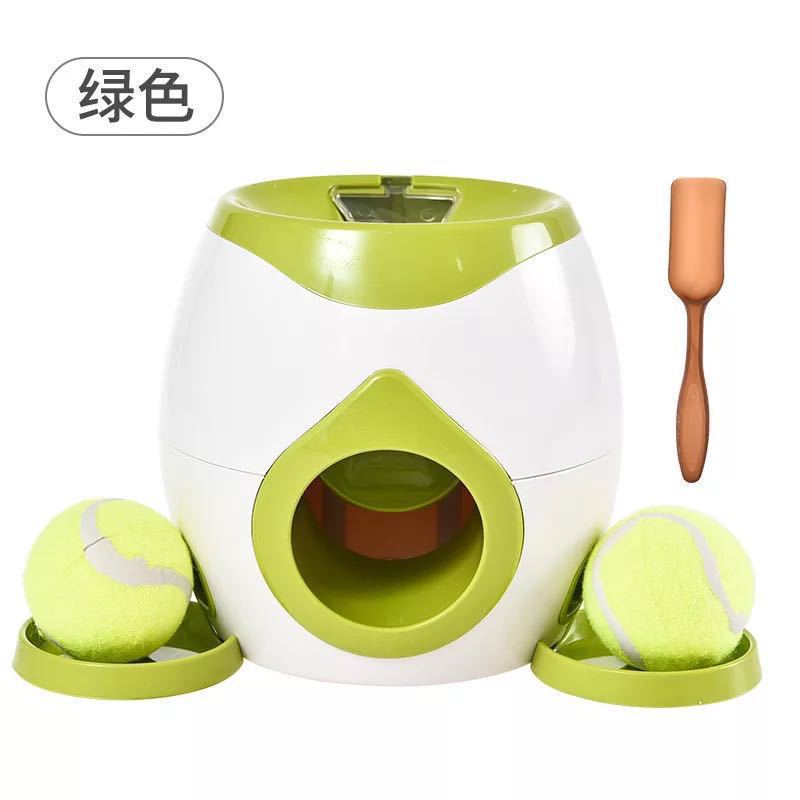 2 Balls Launcher Toy Training Dog Toy Slow Feeder Remote Puppy Pet Indoor Training Tennis Ball Feeder Machine — image 7