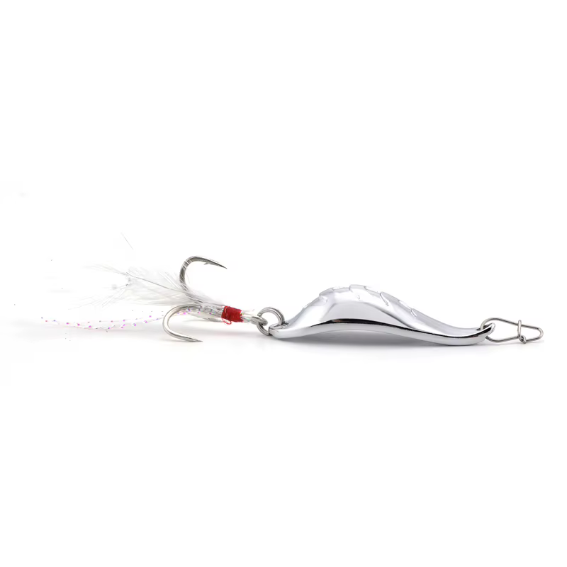 Cucharilla de Pesca Señuelo Grandioso Stroke Dancing Whirlpool Big Arc Señuelos Artificiales de Metal Lanza Larga 10g/15g/20g 4 Vez Anzuelo — imagen 3