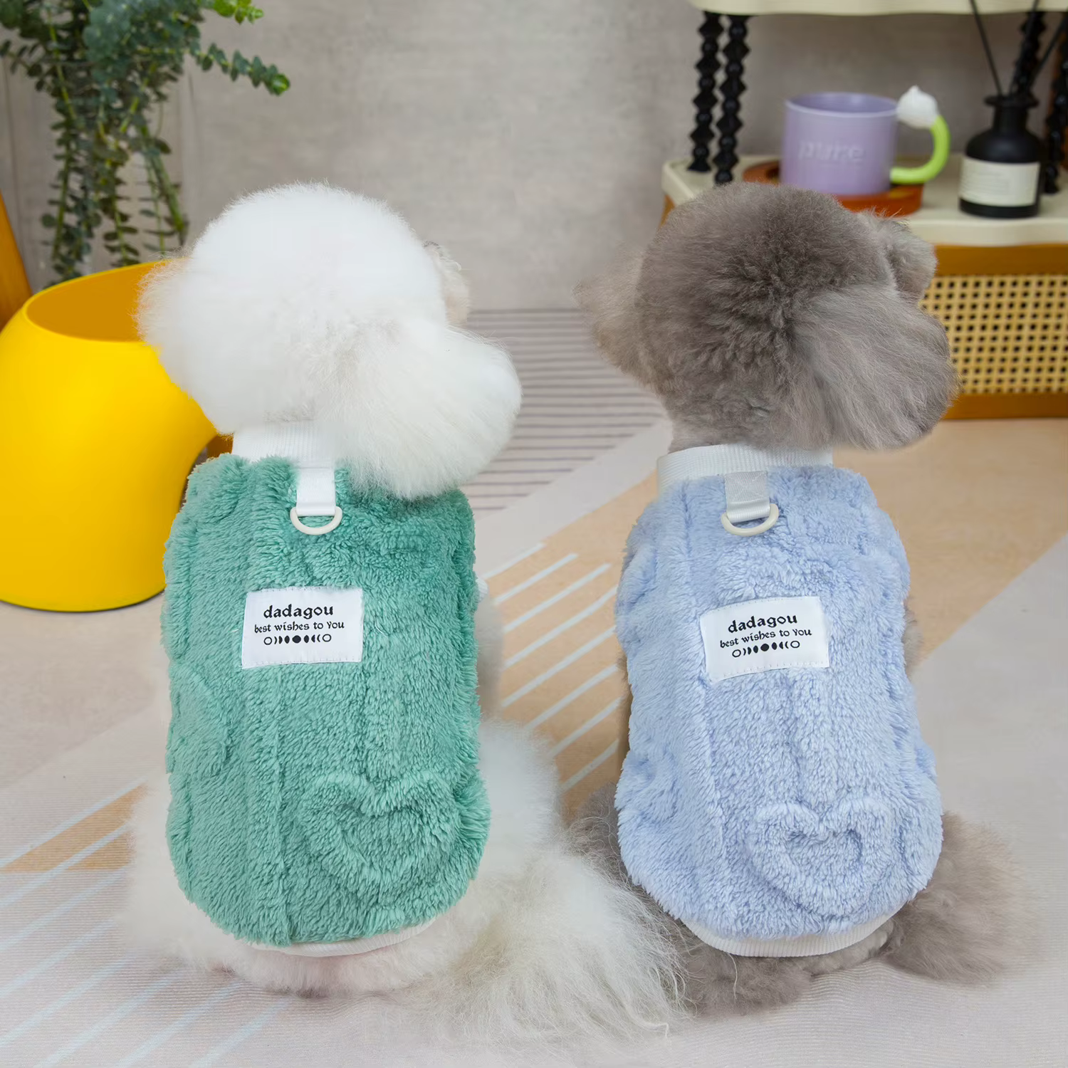 Ropa para perros de dos patas de lana suave para otoño e invierno - 24 estilos simples — imagen 3