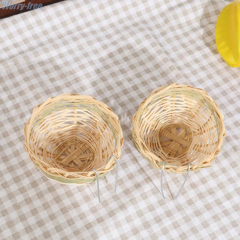 6 Piezas de Nidos de Bambú Hechos a Mano para Cría de Aves: Periquitos, Cacatúas Ninfa, Coníferos, Canarios, Pinzones, Agapornis y Loros Pequeños — imagen 6