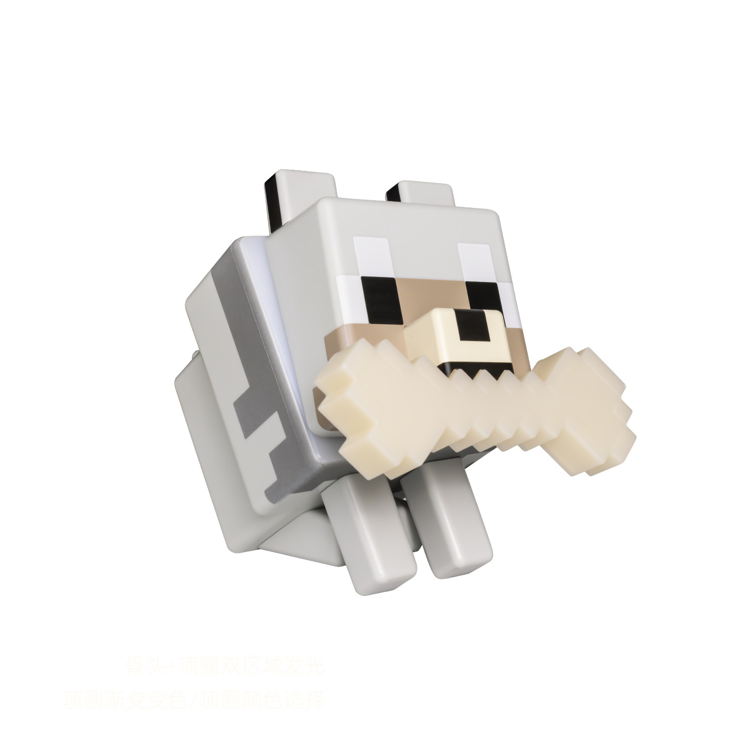 Minecraft Wolf Dog Touch Lamp, Ambient Night Light Game Merchandise Ornament, Christmas Gift Decor — image 5