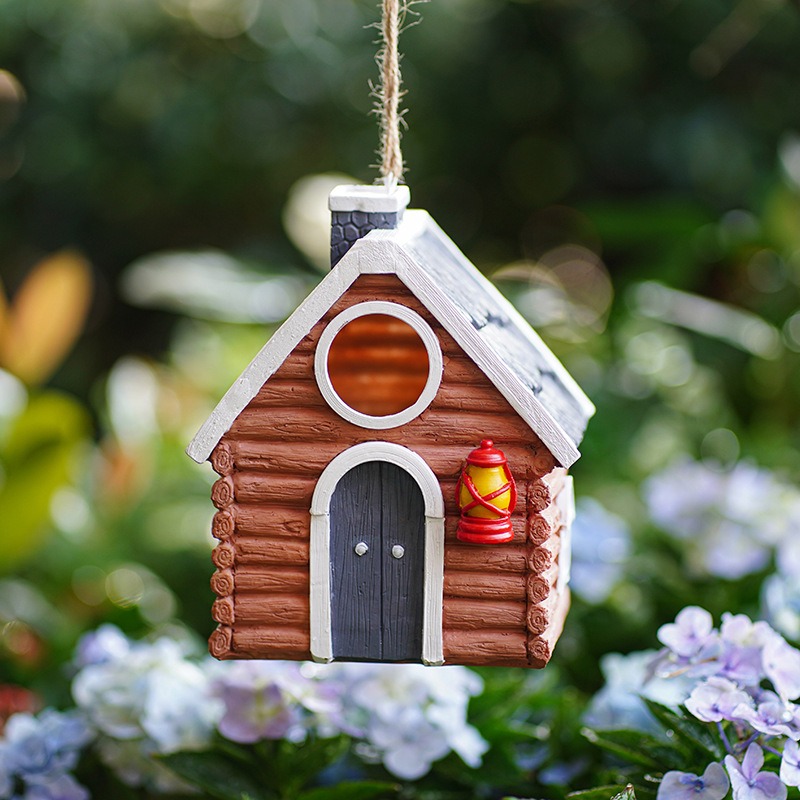 Garden Balcony Outdoor Bird House Tree Hanging Decoration — image 3