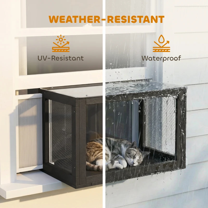 Catio Outdoor Cat Enclosure25-41Outdoor Cat House For Sunbathing, Napping & Overlooking — image 7