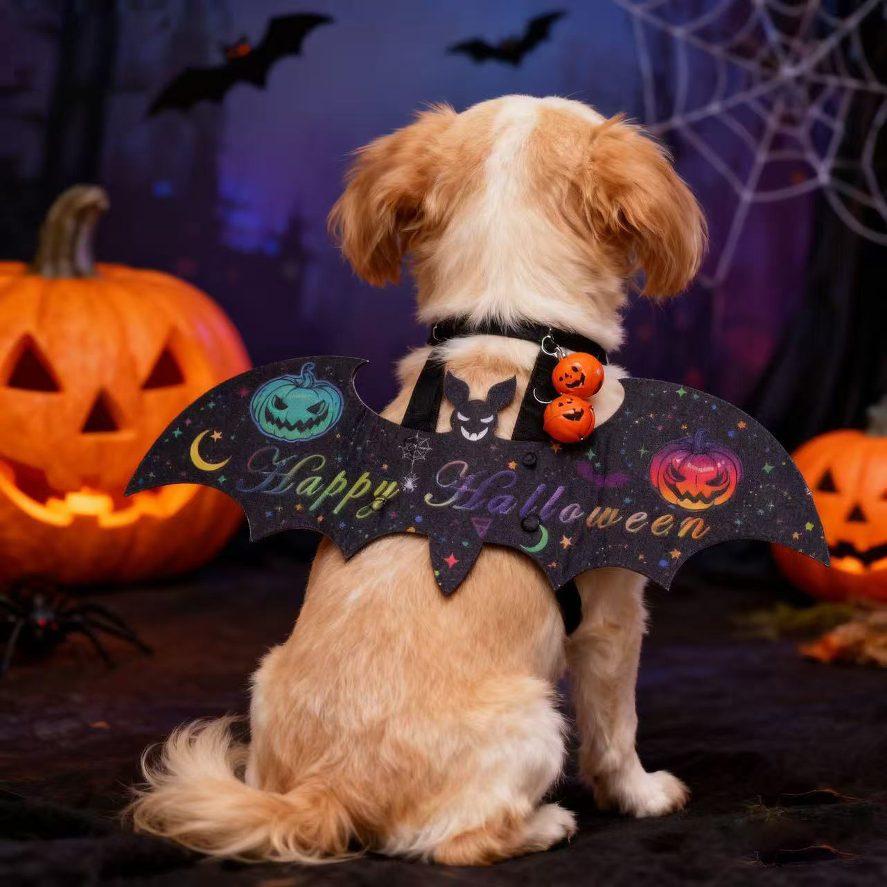 Creative Halloween Bat Wings Costume for Dogs and Cats, Funny Pet Clothing for Corgi, Pomeranian — image 1