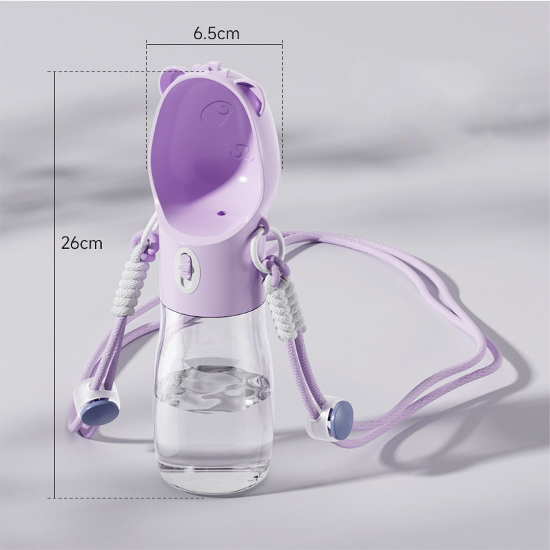 Pet Water Bottle for Small Big Dogs Cats Outdoor Leakproof Puppy Drinking Bowls with Food Container Pet Feeder — image 9