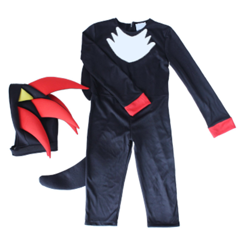 Super Sonic Black Cosplay Costume for Kids Super Sonic the Hedgehog Character Outfit — image 5