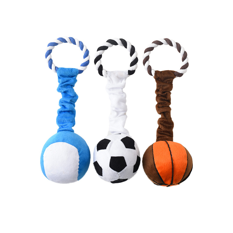 Pelota de Sonido para Perros Molar Super Suave Tela Juguetes Interactivos para Cachorros Suministros de Entrenamiento — imagen 1