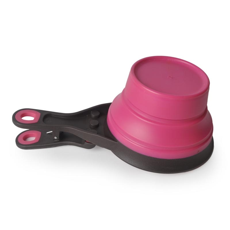 Multifunctional Folding Silicone Dog Bowl Feeder Portable Pet Food Container Measuring Cup Spoon Dogs Feed Storage Tool — image 6
