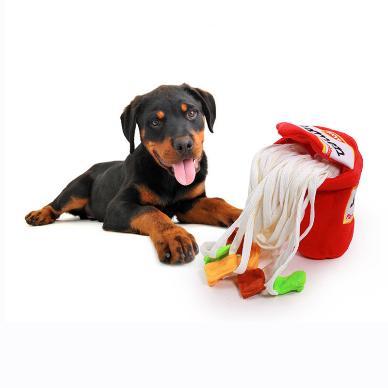 Pet Sniffing Toy Ramen Sniffing Toy Cute Pet Toy Educational Cat Dog Universal Soft Toy — image 1