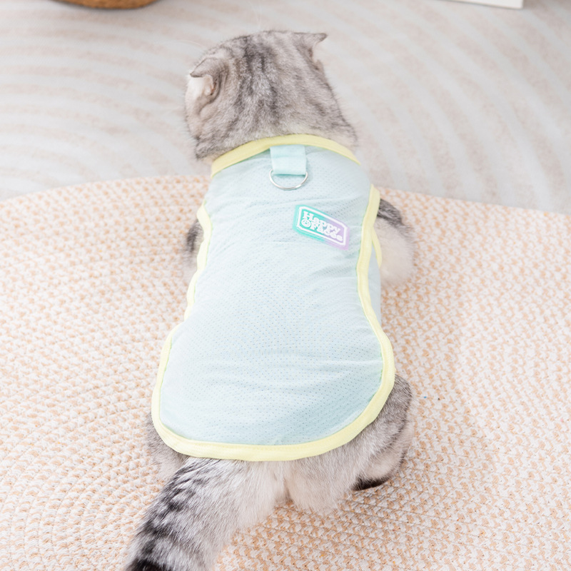 Pet Sun Protection Clothes Cool Small Dog Clothing Summer Lightweight Teddy Pomeranian Pastel Color Pet Clothing Summer — image 5