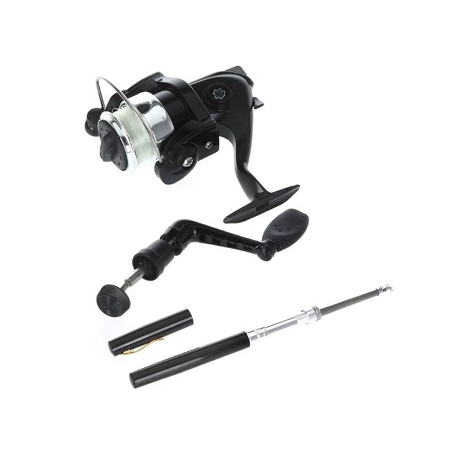 Pen Fishing Rod and Reel Combos Spinning Wheel Travel Rod Set 1M Mini Pocket Ice Rod with Reel for Fly Fish Sea Saltwater — image 5