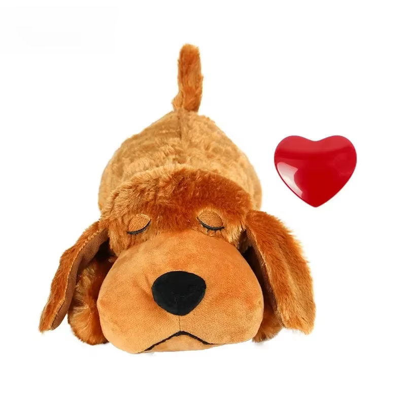 Pet Soothing Toys, Dog Anxiety Companion Sleep Simulation Heartbeat Plush Toys – The Perfect Gift for Your Furry Friend! — image 1
